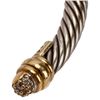 Image 3 : David Yurman 18K Sterling Diamond Cable Cuff