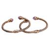 Image 2 : Robert Manse Sterling 18K Amethyst Cable Cuff Pair