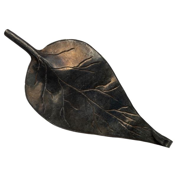 Silver Khmer K. Seng Figural Leaf Barrette