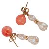 Image 5 : 14K Salmon Coral Freshwater Pearl Jewelry