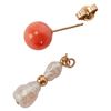 Image 6 : 14K Salmon Coral Freshwater Pearl Jewelry