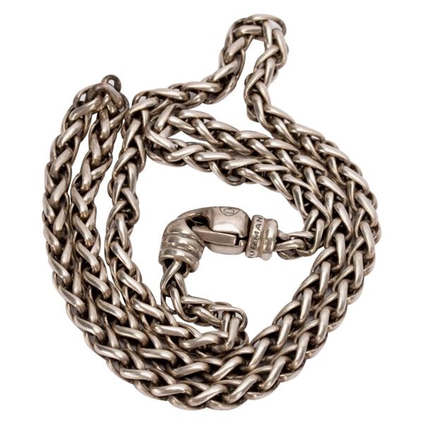 David Yurman Sterling Wheat Chain Necklace