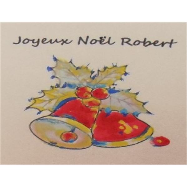 LangdonArt hand painted cards unique Christmas card order for 2026- carte de Joyeux Noël 2026