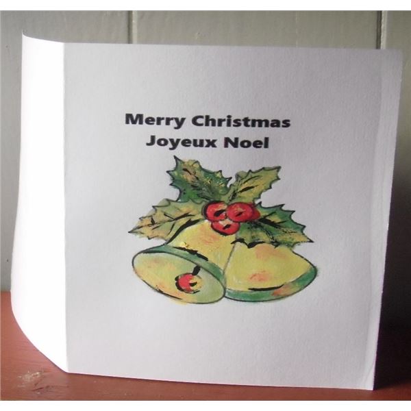 LangdonArt hand painted cards unique Christmas card order for 2026- carte de Joyeux Noël 2026