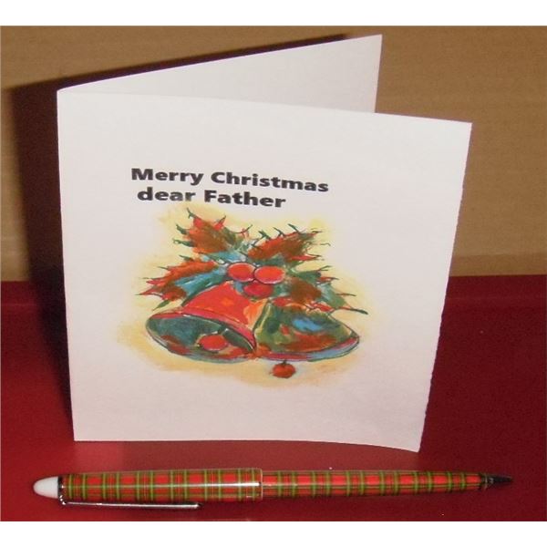 LangdonArt hand painted cards unique Christmas card order for 2026- carte de Joyeux Noël 2026