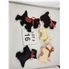 Image 1 : GROUP OF SCOTTIE DOG CHRISTMAS ORNAMENTS