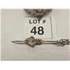 Image 2 : VICTORIAN BLACK GLASS PICKLE CASTOR WITH ORNATE SILVERPLATE STAND AND TONGS