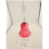 Image 1 : RUBY GLASS HAND-BLOWN DECORATIVE BELL