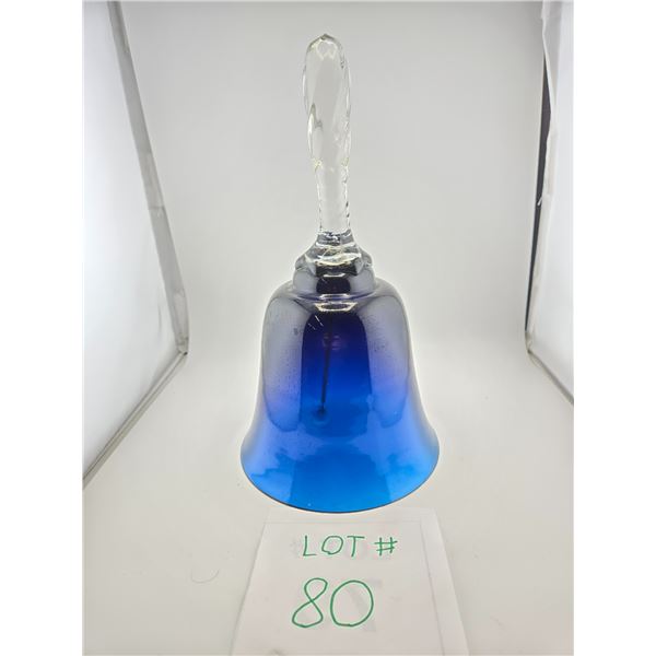COBALT BLUE ART GLASS BELL
