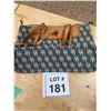Image 1 : DOONEY & BOURKE MONOGRAM CANVAS AND LEATHER HANDBAG