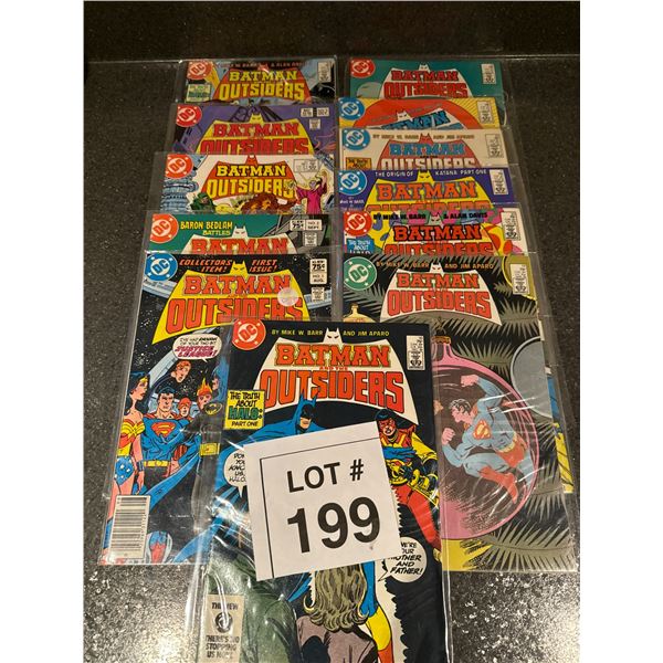 BATMAN AND THE OUTSIDERS COMIC LOT – EARLY ISSUES – DC COMICS