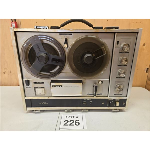 SONY TC-540 SOLID STATE REEL-TO-REEL STEREO TAPE RECORDER