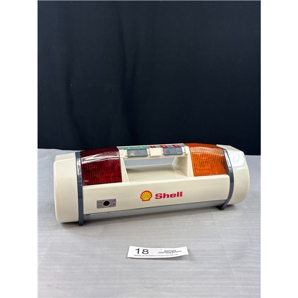 Vintage Shell Floadside Emergency Flashlight Approx 11" Long