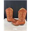 Image 2 : Vintage Panhandle Slim Cowboy Boots, Size 10