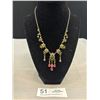 Image 1 : Vintage Borealis Rhinestones Choker Necklace