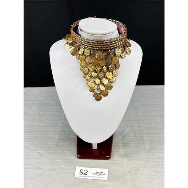 Vintage Metal Choker Necklace