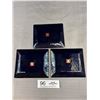 Image 4 : 3 Matching Enamel Ando Cloisonne Dishes or Trays, Beautiful Condition, Each 43/4L + 4" W