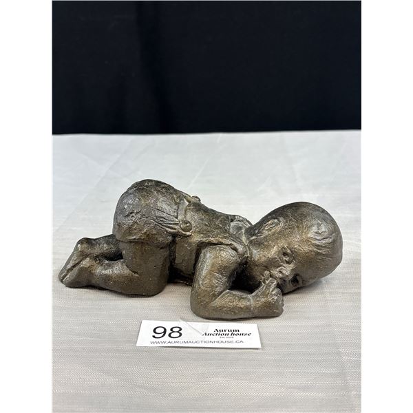 Heavy Stone Carving, Baby, Paper Weight