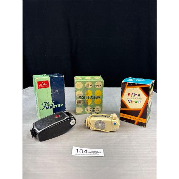 3 1950's Camera Flash Accessories, All Made in Japan