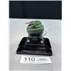 Image 1 : Rare 1920's Emson Camera Co.  Glass Lamp w/ Wick Cutter, Approx 3" Tall