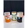Image 1 : Vintage GM, Quaker State, & Co-Op Motor Oil Quarts Empty