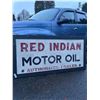 Image 1 : Custom Made 59"x29" Red Indian Motor Oil Sign NO SHIPPING