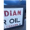 Image 3 : Custom Made 59"x29" Red Indian Motor Oil Sign NO SHIPPING