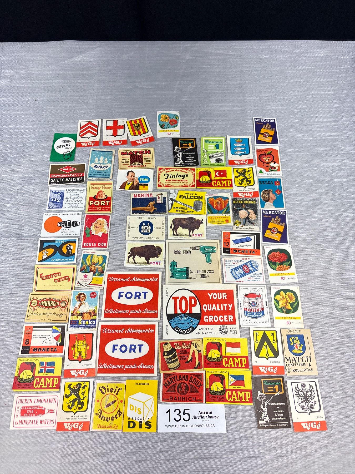 Approx 60 Unused Vintage Matchbox Labels