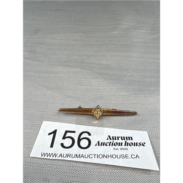 Art Deco Style Bar Brooch