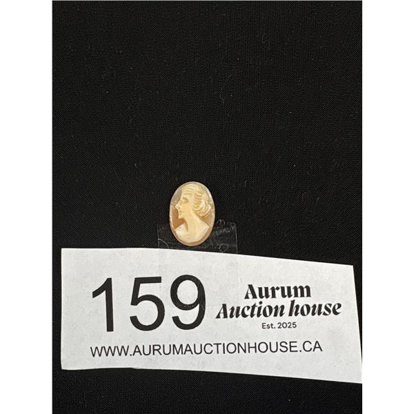 A Unmounted 1930's Carved Shell Cameo 1/2"