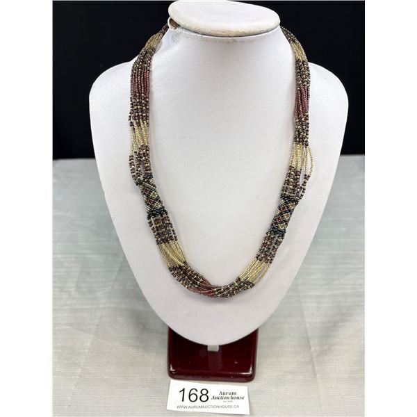 Vintage Micro Beads Hand Crafted Choker Necklace