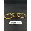 Image 1 : 3/22K Gold Plated Bangles Unmarked