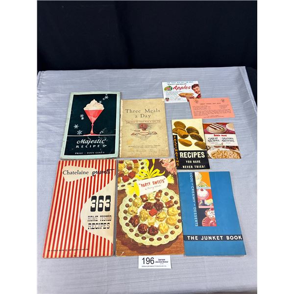 Lot of Vintage Cook Books, Recipes, Etc.