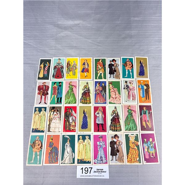 32 Cards British Costume From Brooke Bond Tea