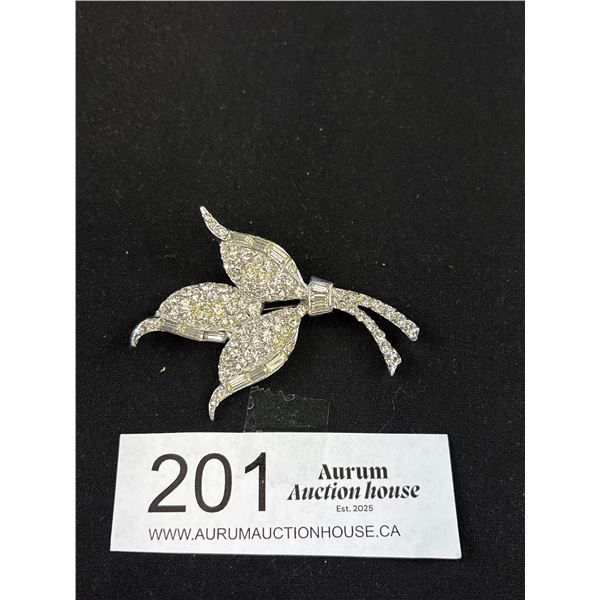 High Quality 40's-50's Rhinestone Brooch