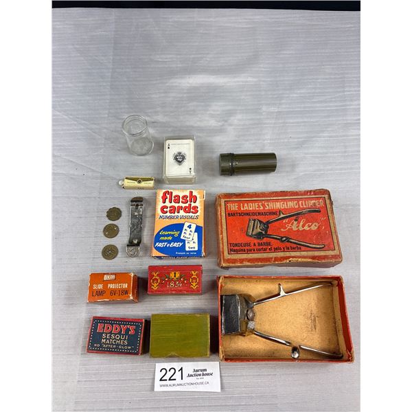 Vintage Collectibles - Clippers - Germany w/Original Box, Match Holders, Mini Creamer, Cards + More