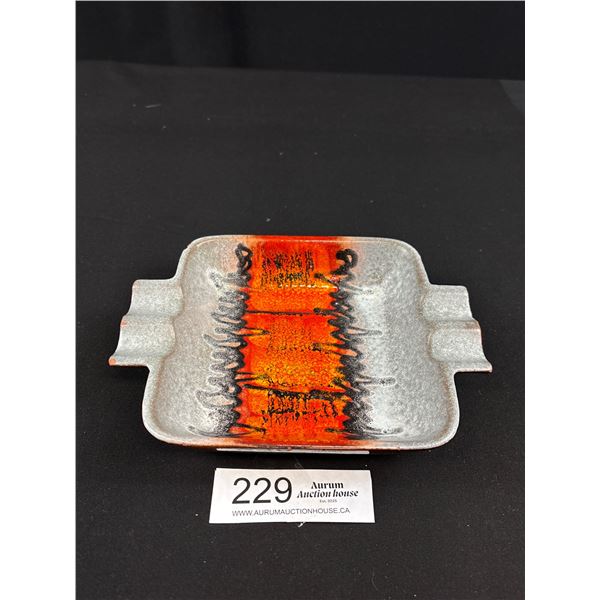 Eye Catching MCM Pottery Ashtray - W. Germany 361-18