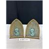 Image 1 : Vintage Solid Brass Bookends - Isreal