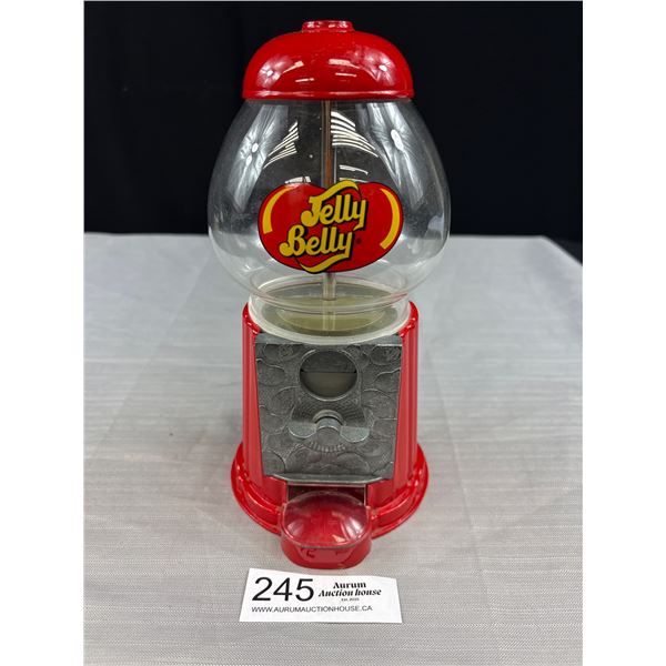 Vintage Jelly Belly Bean Dispenser - Cast and Glass Globe