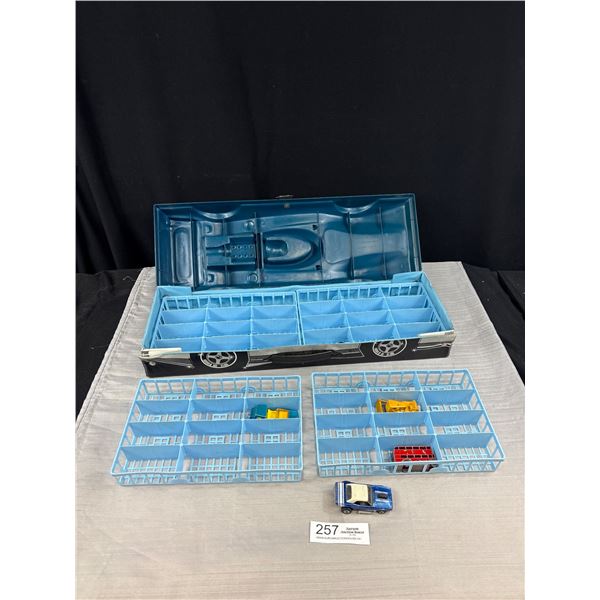 Vintage Matchbox Racecar Car Carrier with a few cars