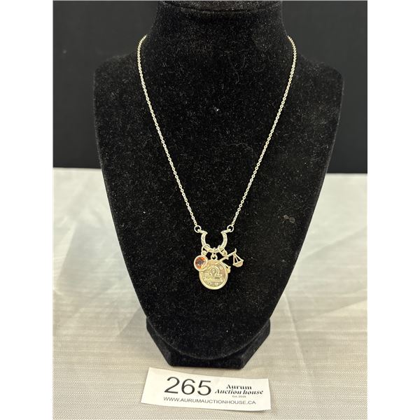 Silver Chain w/ Charms Necklace