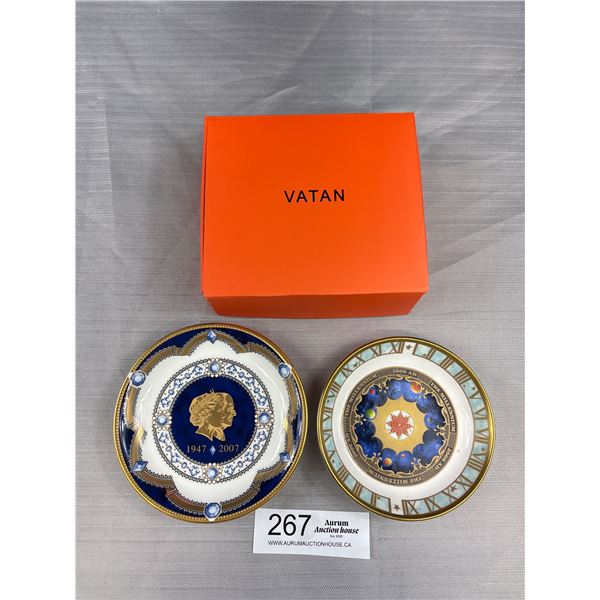 2 Beautiful Royal Worcester Bone China Caudi Dishes - Traus Made in England