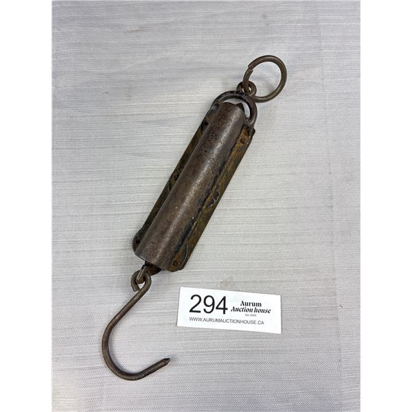 Nice Antique Sargent + Co. Spring Balance Brass Scale