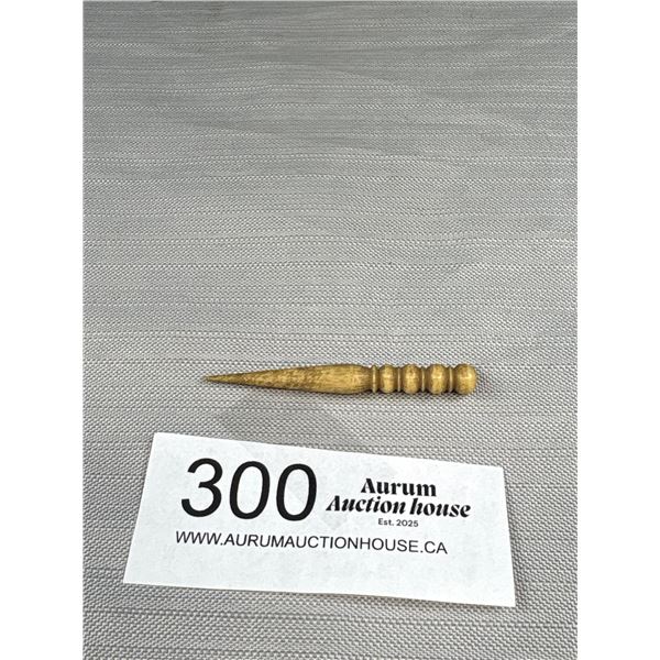 19th Century (1850-60) Turned Bone Sewing "Awl" in Great Condition