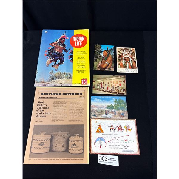 1st Nations Paper Lot Postcards Etc (All Vintage)