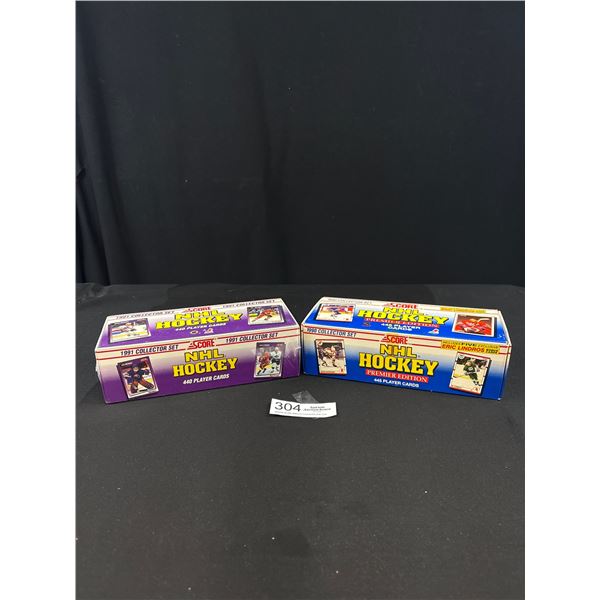 1990 & 91 Score NHL Trading Card Box Sets