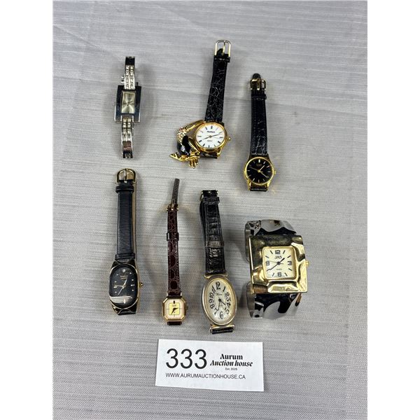 7 Ladies Wrist Watches, Quartz Batteries Required