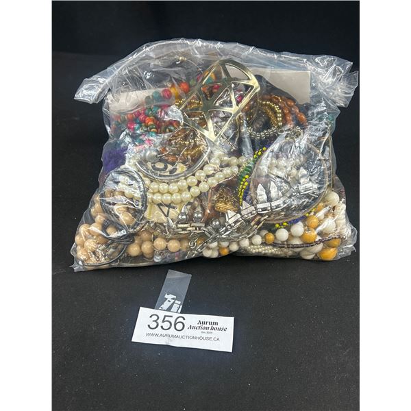 Nice Large Bag Lot of Wearable Vintage Costume Jewelry