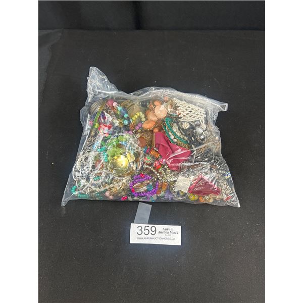 Nice Large Bag Lot of Wearable Vintage Costume Jewelry