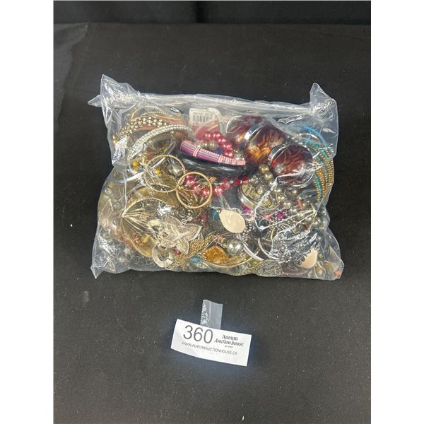 Nice Large Bag Lot of Wearable Vintage Costume Jewelry